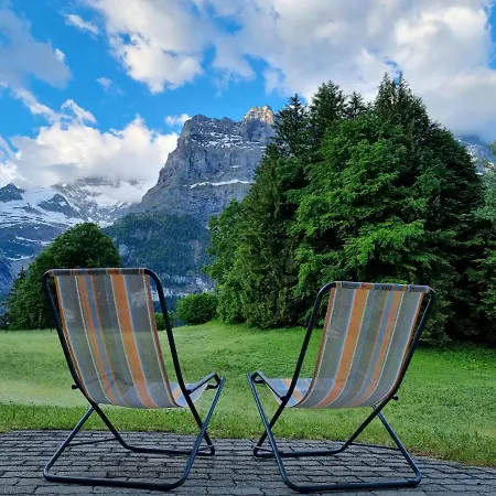 Mom - Alpine Boutique Apartments, Grindelwald Gletscher, Eiger View Terrace Studio Exterior photo